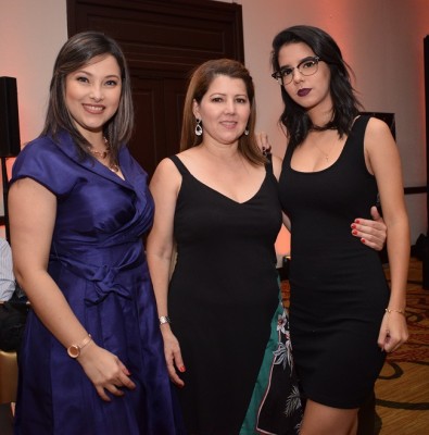 Wendy Ventura, Patricia de Campagnola y Francesca Campagnola