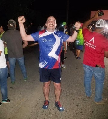 Pablo Fajardo en la Maratón del Atlántico 2018