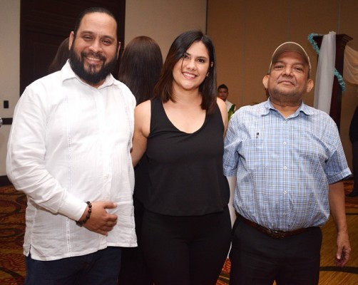Ricardo Herrera, Angie Paz y Rigoberto Matamoros
