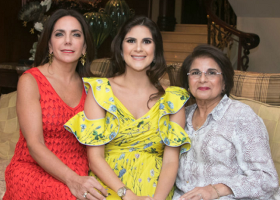 Sandra de Canahuati, Natalia Pagels de Canahuati y Miriam Odeh Nasrala de Pagels