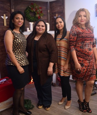 Suyapa Castro, Carmen Erazo,Tania Cano y Linda Fúnez