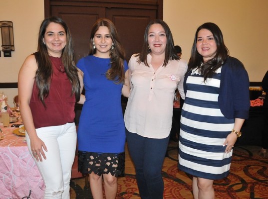 Ana Recinos, Angélica Gallardo, Paola Cardona y Ollie Ortega