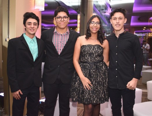 Jafet Pineda, Pablo Arguijo, Keila Arguijo y Pablo López