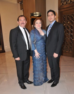 Jorge, Maribel y Jan Carlo Alvarenga