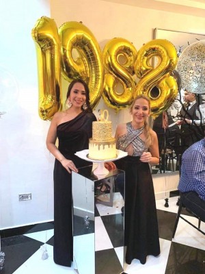 Las gemelas Diana Cristina y Diana Lily Pineda celebraron su cumpleaños a lo grande.
