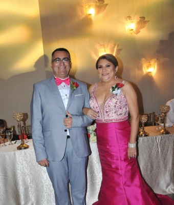Los padres del novio, Yony Tinoco y Rubí Ochoa
