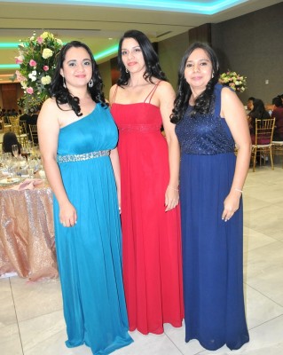 Michel Castro, Glenda Ponce y Lorena Mendoza