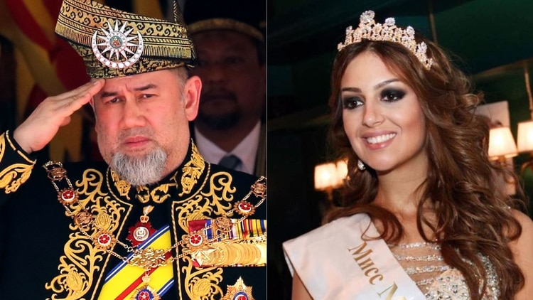 Escándalo en la realeza: el rey de Malasia se casó en secreto con una modelo rusa y abdicó al trono