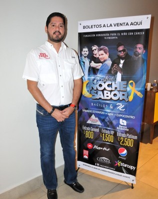 Horacio Ruíz, representante de los restaurantes patrocinadores del Festival Noche del Sabor 2019