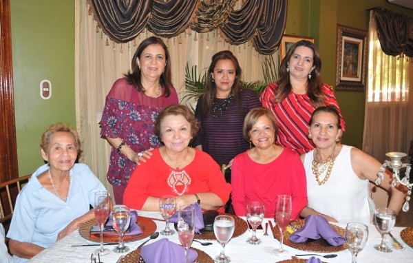 Lizeth García, Xiomara de Suazo, Sherley Paz, Bessy de Arriaga, Idalia Vivas de Hernández, Elena Dubón y Fanny de Ponce