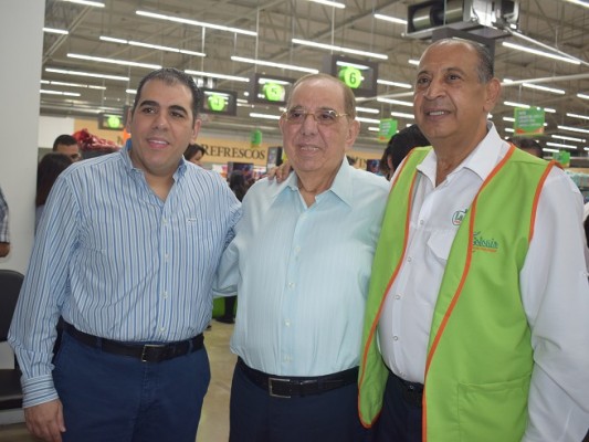 Mario y Jorge Faraj con Leonel Giannini