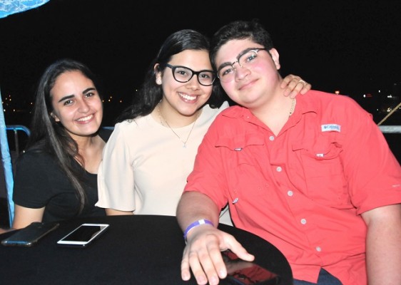 Maura Talhami, Andrea Antúnez y Benjamín Bográn