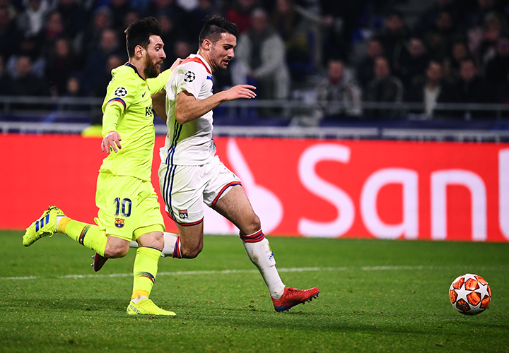 Barcelona empata sin goles en su visita a Lyon
