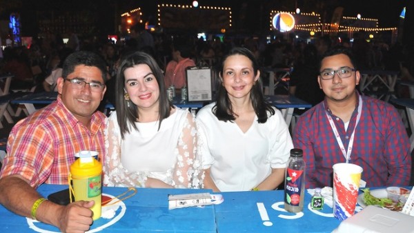 Eduardo Coto, Tatiana Paz, Elvia Suazo y Luis Orellana