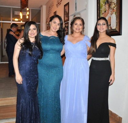 Génesis John, Gloria Lemus, Sureya Cerrato y Carol Flores