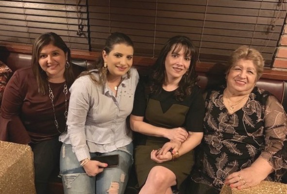Karla Sandoval de Teruel, Alicia Sikaffy, Dora María Sandoval y Licida Sandoval