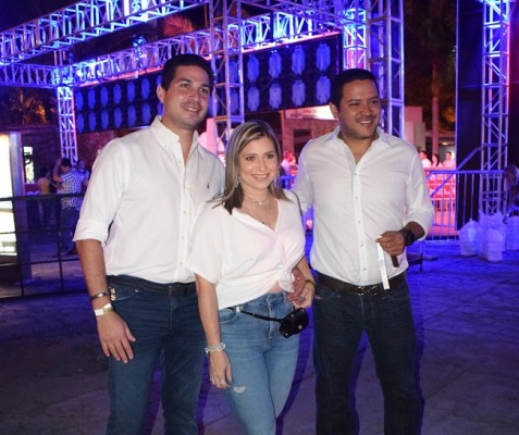 Luis Canahuati, Melissa de Canahuati y Luis Cervantes