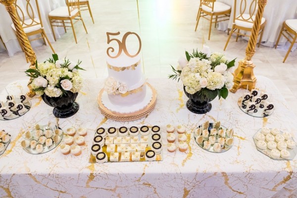 La estación de dulces fue una de las favoritas en el cumpleaños de Waleska