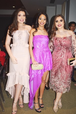 Valerie Boadla, Mariana Bonilla y Giuliana Camiciottoli