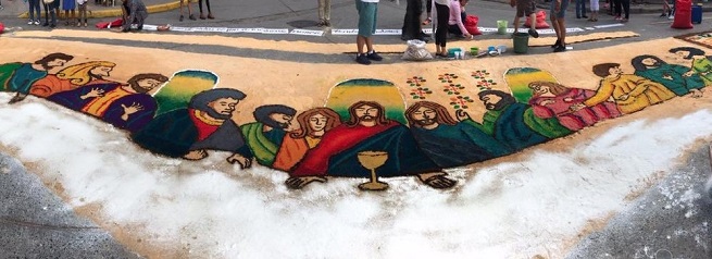 La belleza de las alfombras de Comayagua en Semana Santa (+fotos)