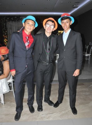 Marlon Aguilar, Eduardo Duarte y Kenneth Torres