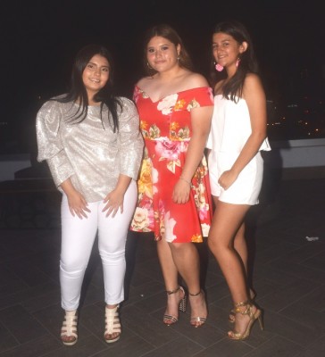 Cielo Barahona, Michelle Canizales y Ariana Arriaga