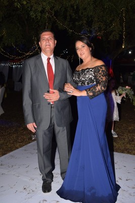 Los padres del novio, Eliu Rivera Mejia y Maria Mercedes Pineda de Rivera