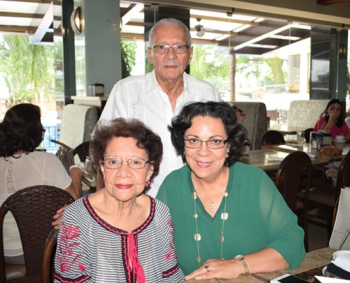 Marciano Rodríguez, Gloria de Fajardo y Gloria Fajardo