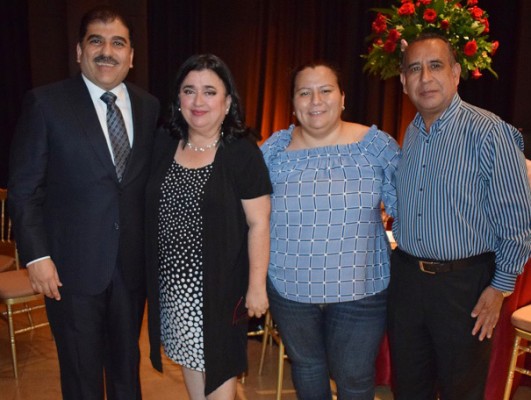 Jorge Faraj, Luisa Agüero, Carolina Torres y Orlando Escoto.