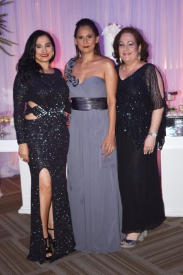 Rania Zayed, Mirna Gómez y Lilian Andonie
