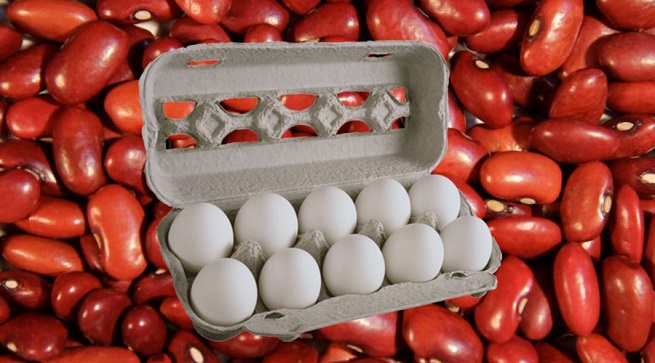 Autoridades descartan especulación con frijoles y huevos porque hay suficientes en el mercado