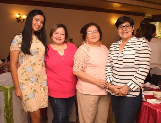 Carolina López, Nubia Domínguez, Blanca Chiang y Suyapa Sierra