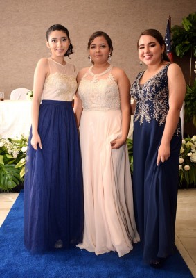 Elizabeth Villanueva, Lilian Aguilar y Michelle Salguero