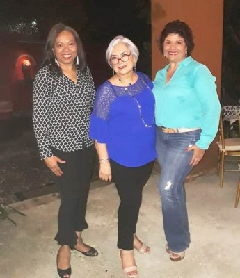 Gracibel Gómez, Gloria Alvarado y Jenny Lacayo