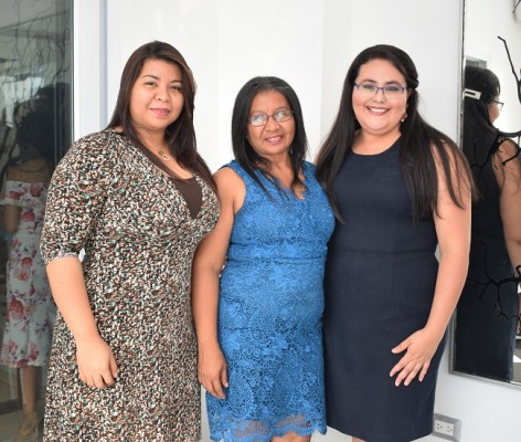 Jenny Zavala, Carmen Ordoñez y Yanelly Chinchilla