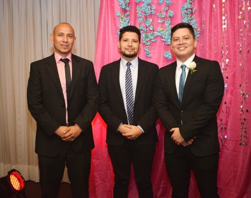 Juan Carlos Ponce, Luis Aguilar y Jorge David Elvir