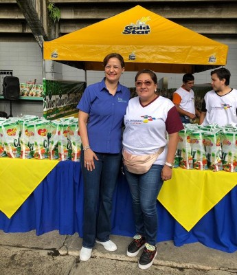 Karen de Calidonio y Sonia Mejia