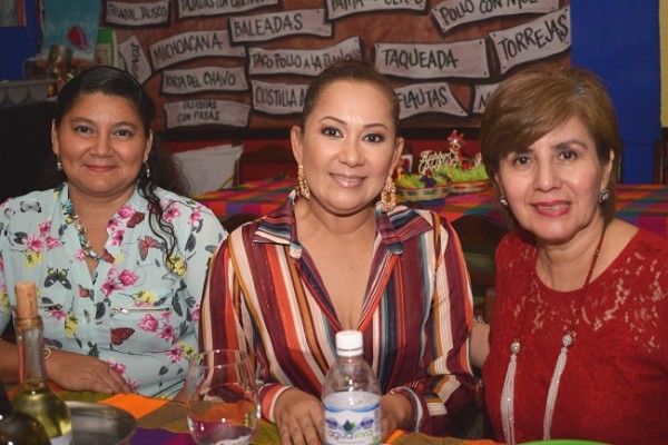 Lorena Agurcia, Cinthia Núñez e Irma Castejón.