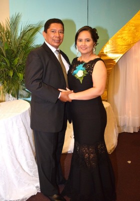 Los padres del novio, Jorge Alberto Elvir Cruz y Brenda Aracely Melgar de Elvir