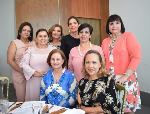 Nelly Martínez de López, Marlen Nassar, Gloria Galeano, Victoria Pineda, Nora de Turcios, Madian Molina, Frida Bendeck y Pinky Orizola