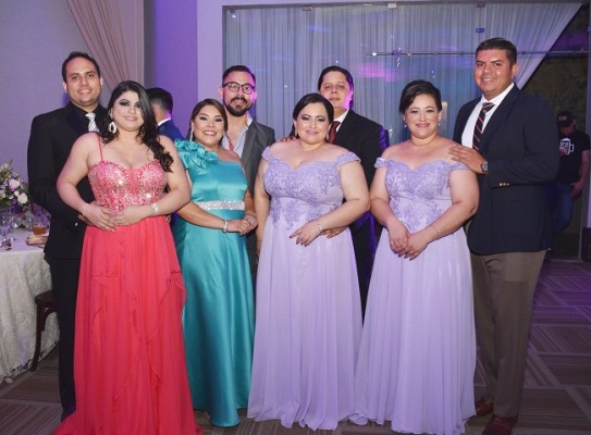 Ronald y Aura Castillo, Vanessa Aguilera, Juan Trochez, Carolina Zelaya, David Cuadra, Dulce Castro e Isaac Aceituno