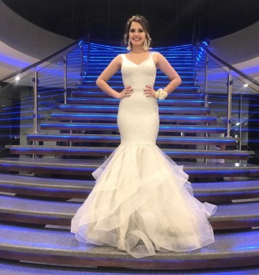 ¡Divina! Así lució Valeria Alcocer en su gala de graduación de la Happy Days & Freedom