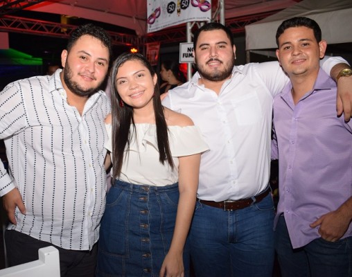 Jairo Polanco, Esther Ayala, Alejandro Barahona y Óscar Arita.