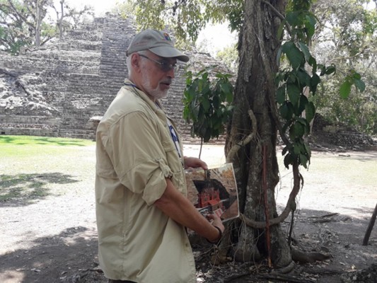 El 23 de junio de 1989, el arqueólogo hondureño Ricardo Agurcia se topó con una estructura espectacular mientras exploraba las entrañas del Templo 16 en el parque arqueológico de Copán. Foto Sergio G. García - Exposia