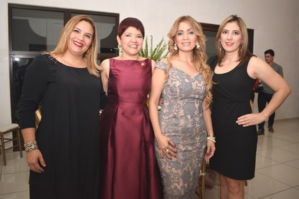 Dubia Gutiérrez, Nadina Alvarenga, Patricia Girón y Carol Herrera.