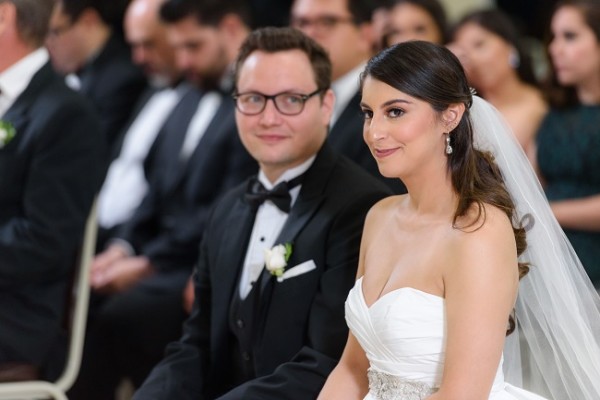 El amor fue evidente en cada mirada de los novios.