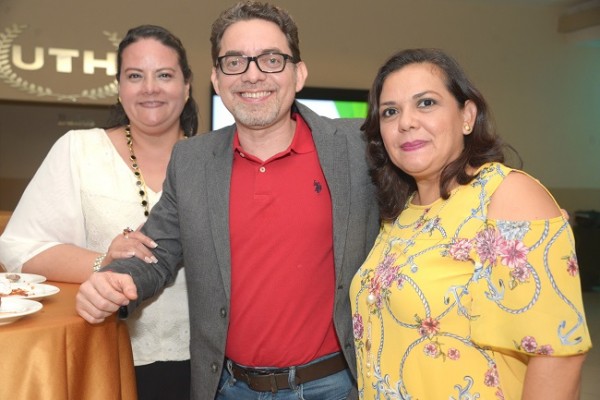 Ligia Robles, Leonardo Valladares y Leslie Castellanos.