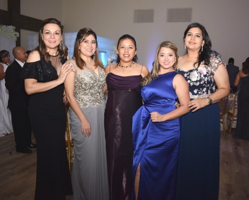 Melissa Sandoval, Gloria Cubas, Flavia Cruz, Ana Aldana y Cesia Chinchilla