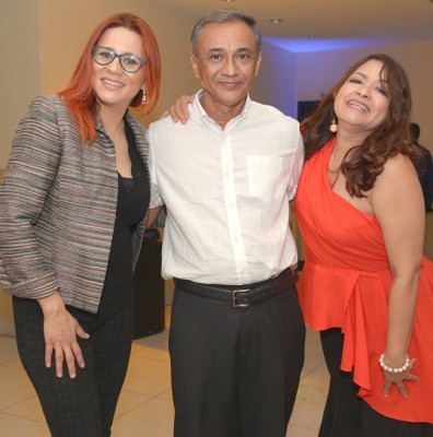 Sayda Umaña, Efraín Rodríguez y Glenda Santos