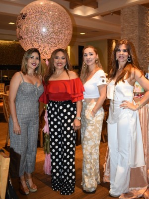 Carol Acosta, Marielos Gutiérrez, Karen Orellana y Viena Baide Martínez